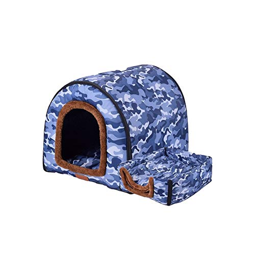 Lit pour animaux Octopus Feet bleu en taille M, tapis de chenil pliable