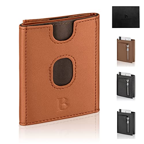 LOGAN & BARNES Kartenetui Herren mit TÜV geprüftem RFID-Blocker - Kreditkartenetui mit Druckknopfverschluss - RFID Geldbeutel Herren Modell Copenhagen Cover