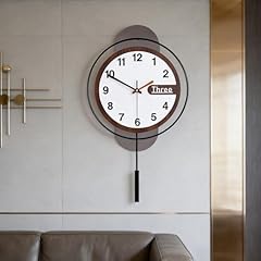 Dankeit Modern Wall Clock with Oak Wood Dial and Silent Movement, 12 . 6 x 22 . 8 Inch Acrylic item