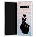 Produktbild Lex Altern TPU Hülle für Samsung Galaxy S21 Ultra S20 Plus 5G Note 10 A71 Kpop Musik Herz Flexibel Weiche Leicht Schutz Trendy Mädchenhaft Geschenk Schwarz Audio Dünn Case Durchsichtig Korean uk0058