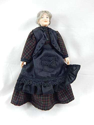 Heidi Ott Dollhouse Miniature 1:12 Scale Adult Female Lady Dressed Doll 5.5" Grandma #X055