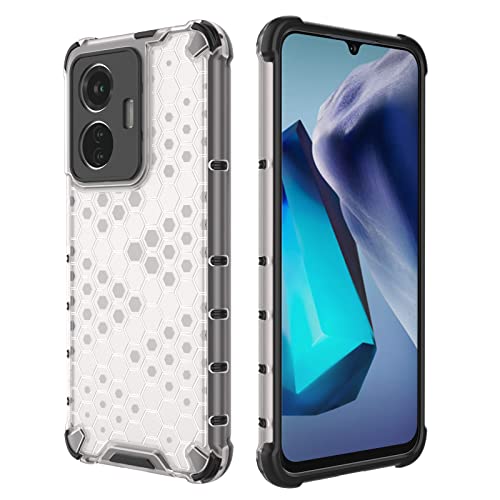 Image of Glasgow Back Case Cover Compatible with IQOO Z6 44W 4G / Vivo T1 44W 4G (Stylish Design) - Transparent