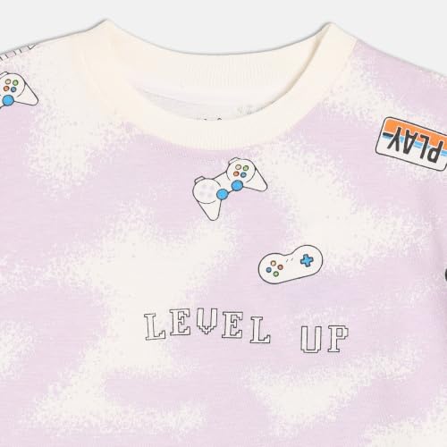 Image of miniklub Baby Round Neck, Short Sleeve Knit Cotton T-Shirt, (Red)