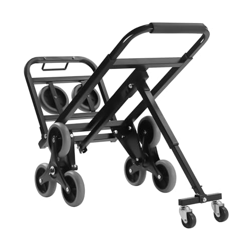 Carrito de mano con 10 ruedas para escaleras resistente miniatura 7