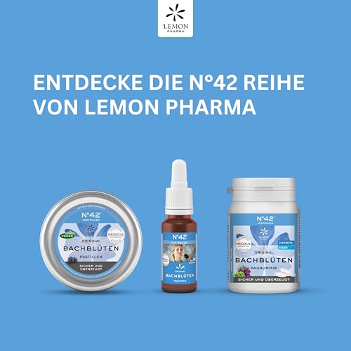 Original Bachblüten Kaugummi Nr. 42 Vertrauen von Lemon Pharma, Vegan und Zuckerfrei