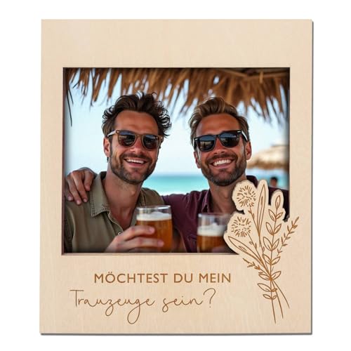 Joli Coon Trauzeuge fragen Bilderrahmen - Möchtest du mein Trauzeuge sein - magnetischer Bilderrahmen für gemeinsames Bild