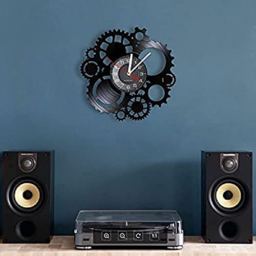 Wall Clock Silent Steampunk Gear Wheel Home Bar Art Craft Mechanical Gear Cogs Old Factory Retro Album Clock Watch steampunk buy now online
