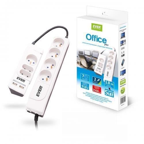 Ever Office Plus Blanc 7 Sortie(s) CA 250 V