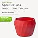 humangear Flexibowl | Convertible Camping Bowl | On the Go | Packable & Easy to Clean, Red