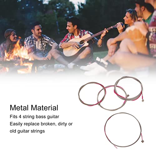 Remplacement de Cordes de Basse 4 Pièces, Remplacement de Cordes de Basse Pratiques Décoratives Remplaçables en Métal à… - Les Beatles, Paul McCartney, John Lennon, RIngo Starr, George Harrison Remplacement de Cordes de Basse 4 Pièces, Remplacement de Cordes de Basse Pratiques Décoratives Remplaçables en Métal à… – Image 3