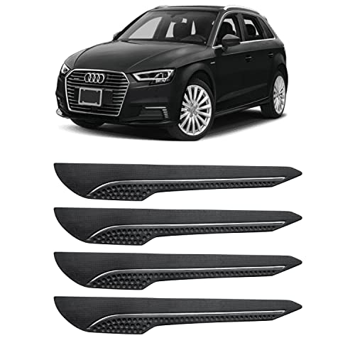 Image of AOSIS-Car Bumper Protector /Bumper Guard for Audi A3 with Single Chrome Stripe (4-Pcs)