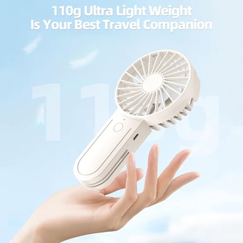 Ventilateur à main USB portable 3 vitesses avec batterie intégrée - 8