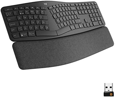Logitech Ergo K860 Wireless RF Keyboard + Bluetooth QWERTY Nordic Black
