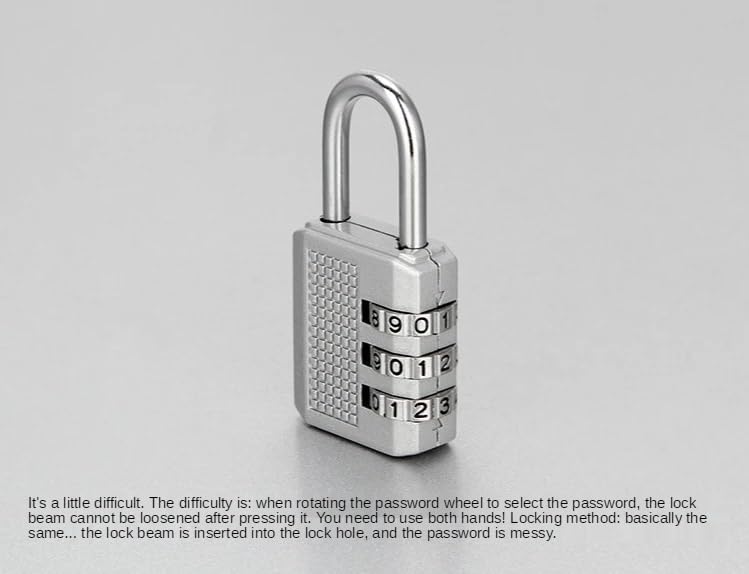 Lucchetto Armadietto Lucchetto con password digitale for valigia Lucchetto con password in metallo Lucchetto Combinazione (Size : 6 Pcs)