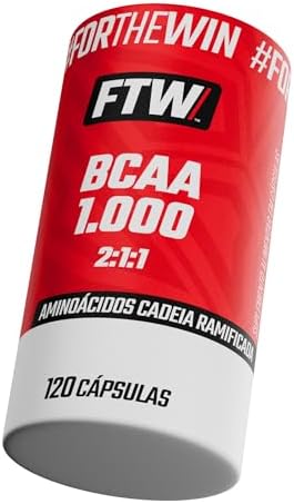 FTW BCAA 1000 2:1:1 com 120 Cápsulas, Suplemento de Aminoácidos E...
