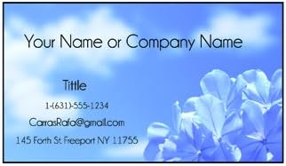 Design Your Own Business Cards from printing demand, Front Only