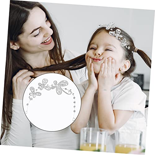 FOYTOKI Coronitas Para Glitter Headband Rhinestone Headband Butterfly Hair Decor Women\'s Headwear Wedding - Thumbnail 5