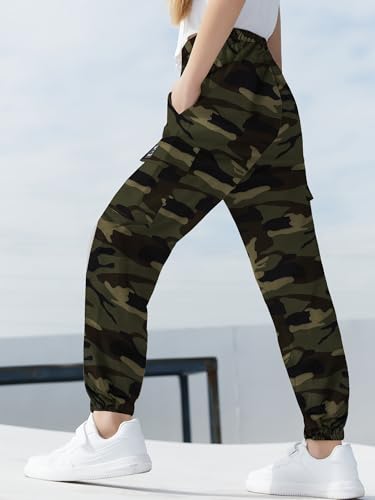 Image of SANGTREE Girls & Womens Drawstring Cargo Jogger Pants,3 Years - Women 3XL