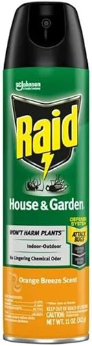 Raid House & Garden - Aerosol mata insectos, aroma a naranja, 11 onzas (paquete de 10)
