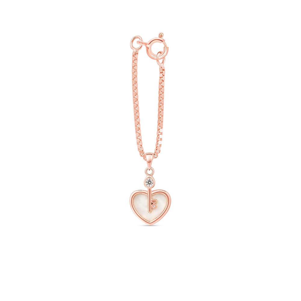 925 silver secret key heart charm | heart locket motif, crystal accent, charms for watch, phone case, bracelet, keychains, necklace | gifts for women and girls | with certificate of authenticity
