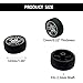 10PCS Toy Car Wheels 32mm Rubber Tire Wheels with Metal Shaft for RC Car Truck DIY Model Toy Wheel Replacement Accessories (2.5x32mm)