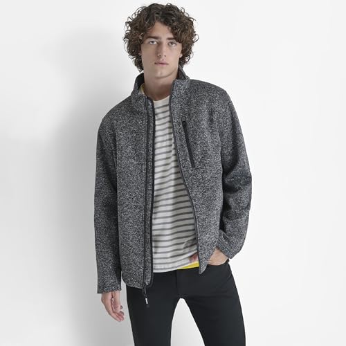 Image of DKNY Men's Water Resistant Soft Sweater Fleece Jacket