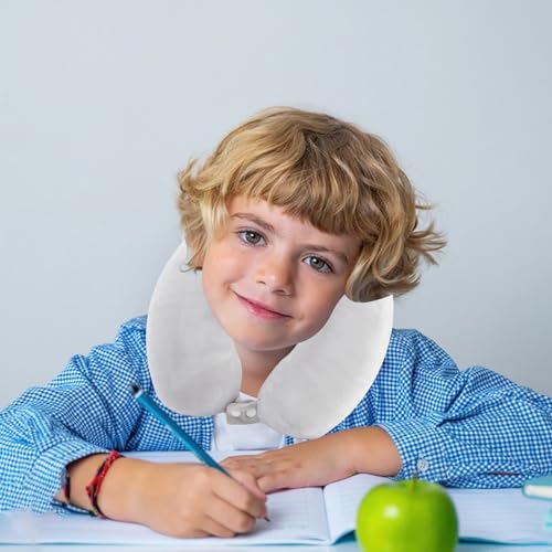 Image of Travel Pillow, Kids Travel Pillow with Sleep Eye Mask Soft Memory Foam Kids Neck Pillow for Boys & Girls, Travel Accessories for Car Airplane Traveling - Koala