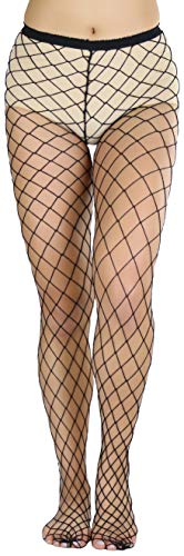 Image of ToBeInStyle Women's Sexy Diamond Shaped Fishnet Pantyhose