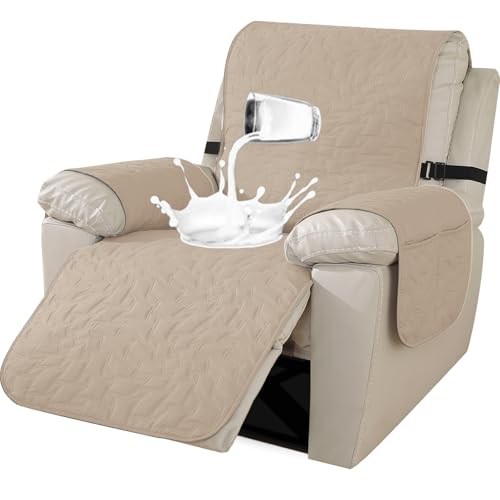 Ystyle Housse Fauteuil Relax Electrique, Housse De Fauteuil 1 Place, Housse pour Canapé Relax Antidérapant, Housse De Fauteuil Relax Inclinable Electrique...