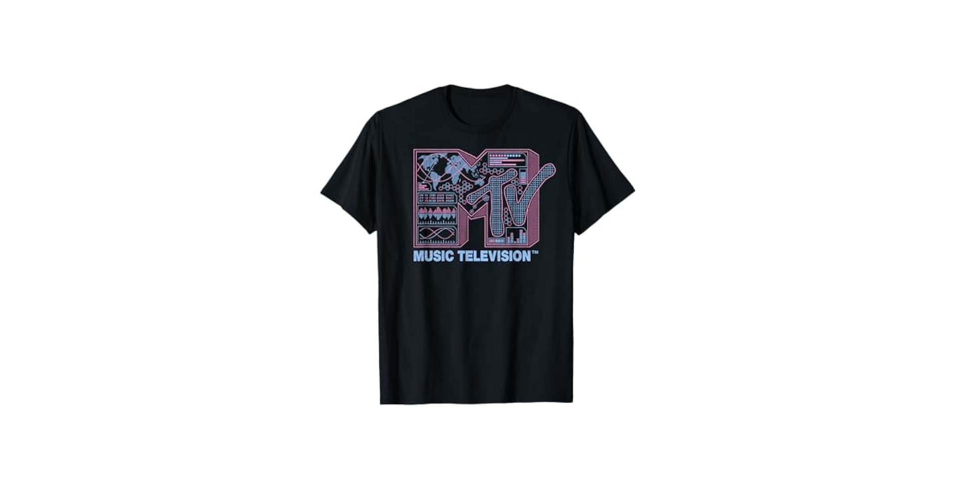 Amazon.com: MTV Music Television Technology Logo T-Shirt