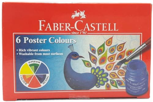 Image of Faber-Castell Poster Color Tin - Pack of 6 (Assorted)
