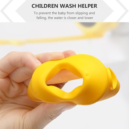 Image of Toddler Faucet Extender - 3 Pack Plastic Sink Cover for Children, Easy Hand Washing Aid for Bathroom and Bathtub (Blue /White /Navy)