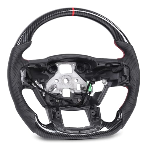 RASTKY Carbon Fiber Look Perforated Leather Heated Steering Wheel Replacement for 2017-2020