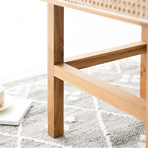 Bedside Tables Wood Rattan Bedside Table Nightstand Storage Cabinet Coffee Table Drawers End For Apartment Bedroom Furniture Coffee Table (Color : Walnut Color) #TOP5