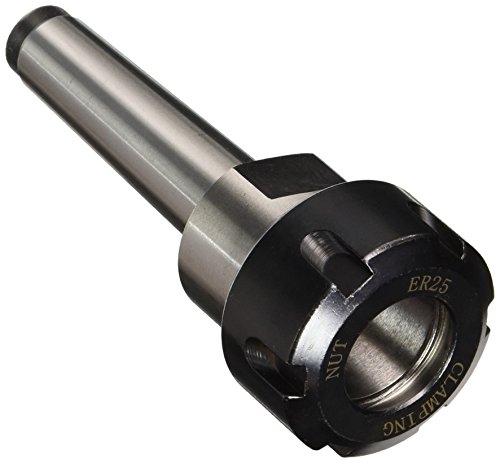 Mandrin ER25 MT2 rectifié de haute précision avec embout drawbar fileté