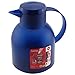 Produktbild Emsa Samba Isolierkanne 504231 | 1 Liter | Quick Press Verschluss | 100% dicht | 12h heiß, 24h kalt | Transluzent Blau | Polypropylen