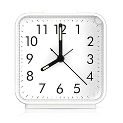 AMIR Analog Silent Non Ticking Small Clock, Travel with Snooze & Light, Ascending Beep Sounds item