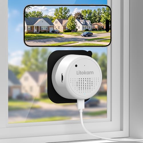 3MP 2K Fensterkamera Innen - 2 4 GHz & 5 GHz WLAN Überwachungskamera mit KI-Farbnachtsicht Cloud/SD Speicher & 24/7 Aufnahme Personen-/Bewegungs-/Geräuscherkennung & Echtzeit-Benachrichtigungen