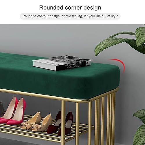 Banc de rangement à chaussures capitonné pour petits espaces - 4