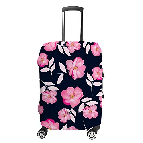 Housse de transport pour bagages protège valise contre rayures rose