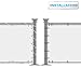 Patio 3' x 50' Balcony Privacy Screen Apartment Railing Covers Fence Panels for Outdoor, Temporary Fencing for Porch Deck Backyard Net Mesh with Zip Ties, Beige