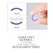 Eyelash Curler Refills Compatible with e.l.f.,Eyelash Curler Pads 24PCS,Silicone Lash Curler Refill Pads Compatible with e.l.f. (Colorful)