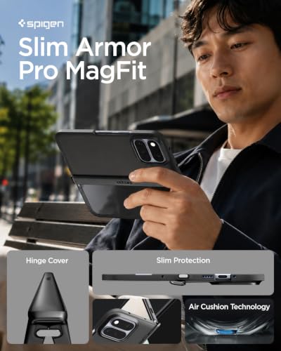 Image of Spigen Slim Armor Pro MagFit for Google Pixel 11 Pro Fold - Black