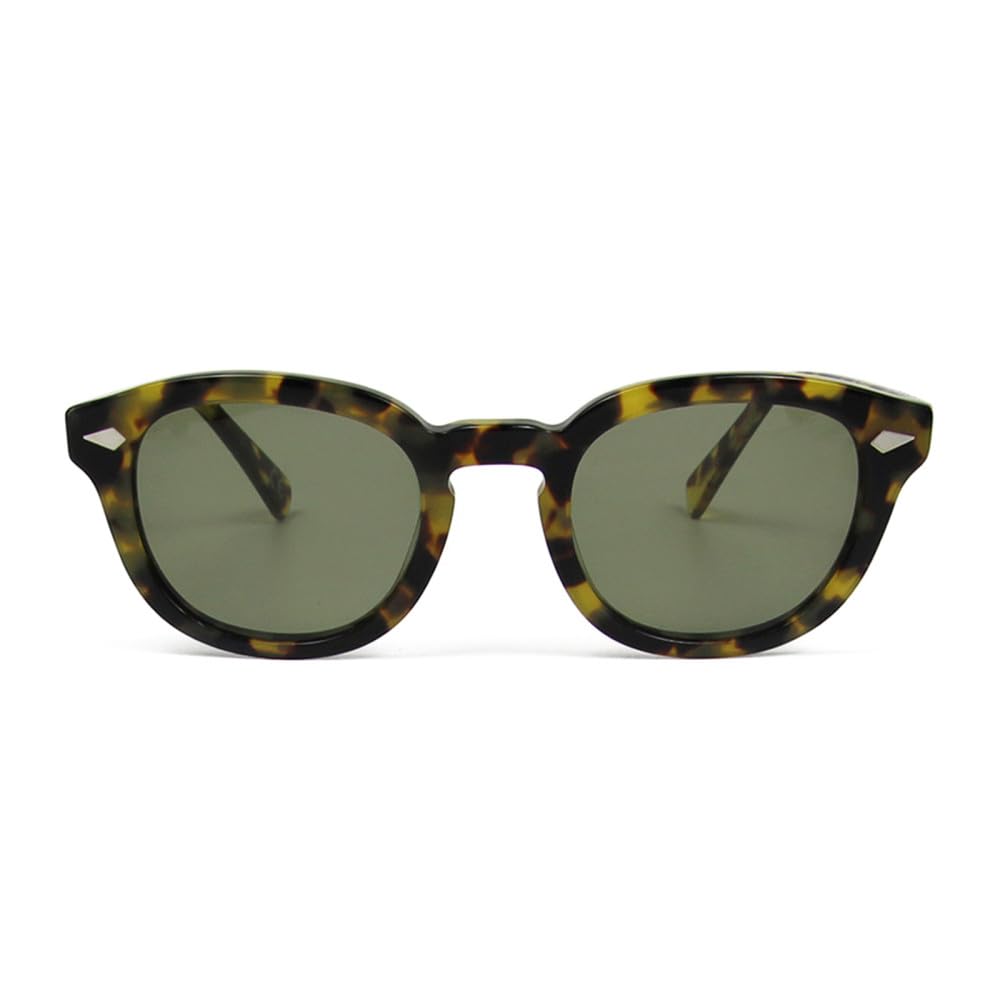 Occhiali da sole rotondi in acetato Occhiali da sole con rivetti da uomo per donna Occhiali da guida Occhiali da uomo UV400