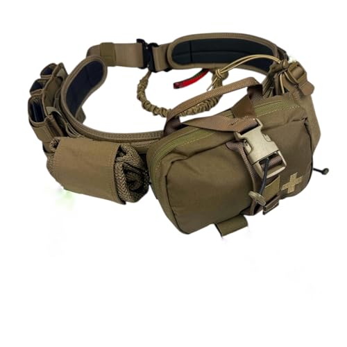Redemption Battle Belt Belt of Truth Full Kit with Pouches Included (Coyote Brown, S/M)