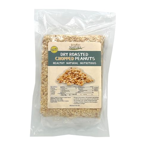 Beyond Nature Dry Roasted Chopped Peanuts – Unsalted 1 Pound (16 ...