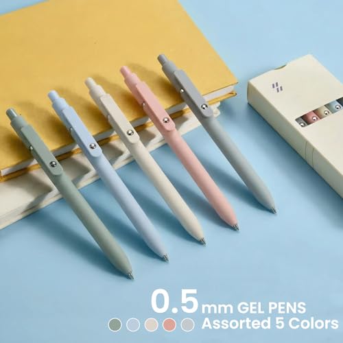 Stylos à encre gel pointe fine écriture douce pack rétractable couleur rétro