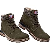warmes Futter Nebulus Winterstiefel mit Kunstfell Rover Herren (Model: P5707 - Herren, Khaki; Größe: 46) FBA
