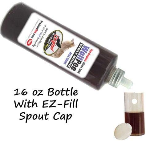 PredatorPee 100% Pure Wolf Urine 16oz Bottle Combo with 33 Day Dispensers