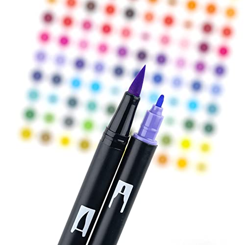 Image of Tombow 56228 Dual Brush Pen Art Markers Sweetheart, Portrait, 1 Count (Pack of 6)
